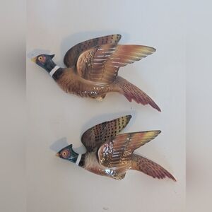 Vintage Pheasant Wall Decor Set
